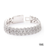 JupiterCool 925 Sterling Silver Cuban Link Bracelet 15 mm Width Luxury J... - £390.77 GBP