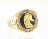 Horse Men&#39;s Cluster ring 10kt Yellow and White Gold 359599 - $489.00
