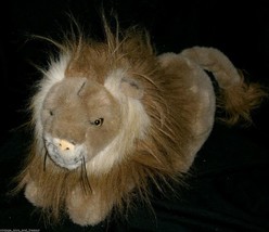 12" Vintage Westcliff Collection Brown Tan Laying Lion Stuffed Animal Plush Toy - $23.75