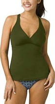 New Womens 34 D S Tankini Top Prana Cargo Green Adjustable Straps Support Strapp - £118.68 GBP