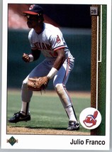 1989 Upper Deck 186 Julio Franco  Cleveland Indians - $0.99