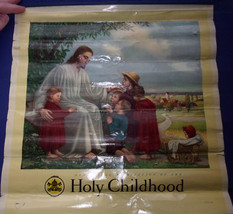 Pontifical Association Of The Holy Childhood Litho Print of Jesus And Ch... - £4.69 GBP