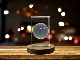LED Base included | Squash Ball 3D Engraved Crystal 3D Engraved Crystal Keepsake - £31.33 GBP+