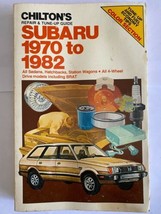 Chilton’s Subaru 1970-82 Repair &amp; Tune-up Guide - $14.80