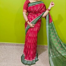 wedding cotton saree for women&#39;s - $1,117.06 MXN