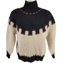 ESPRIT Sport Vintage 100% Wool Womens Turtleneck Sweater Size M Heavyweight - £54.33 GBP