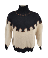 ESPRIT Sport Vintage 100% Wool Womens Turtleneck Sweater Size M Heavyweight - £54.71 GBP