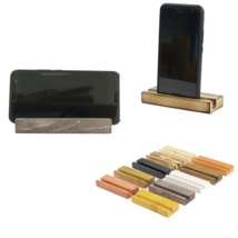 Universal Lazy Desk Stand Mobile Phone Tablet Holder Portable Natural Wooden - £9.03 GBP+