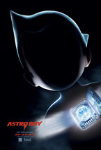 ASTRO BOY TEASER  27X40  ORIGINAL DOUBLE SIDED MOVIE POSTER  FAIR COND. - $149.12 MXN