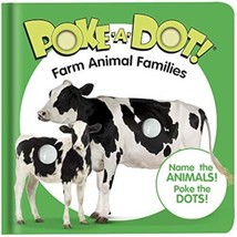 Melissa &amp; Doug Children’s Book – Poke-a-Dot: Farm Animal Families (Board Book - £8.86 GBP