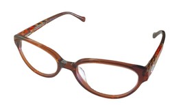 Lucky Brand Womens Ophthalmic Eyeglass Rectangle Sunrise Brown Plastic 52 - £35.96 GBP