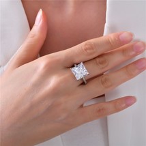 100% 925 Sterling Silver Wedding Engagement Cocktail Rings For Women Sparking Hi - £41.18 GBP