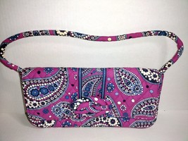 Vera Bradley Boysenberry Paisley Purse Handbag Pink 6in x 12in - $17.10