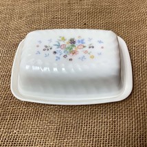 A Large Vintage Arcopal Victoria Butter Cheese Dish Rectangle Shaped But... - $51.42