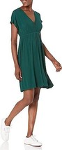 Essentials Women&#39;s Plus Size 5 XL Surplice V-Neck Luxe Knit Dress Jade G... - £15.39 GBP