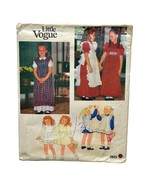 Little Vogue Girls Pinafore Dress Sewing Pattern 2823 Size 3 to 6X UNCUT... - £5.33 GBP