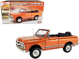 1971 GMC Jimmy Orange Metallic w White Top Dealer Ad Truck Limited Edition to 94 - £118.46 GBP