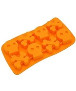 Gothic Novelty SKULL CROSSBONES ICE CUBE TRAY Gelatin Mold Pirate Birthd... - $86.55 MXN