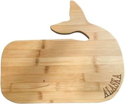 Alaska Bamboo Wood Cutting Chopping Board Whale Design 13.5&quot;, Large, - $534.96 MXN