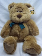 Mary Meyer SOFT BROWN TOLIVER TEDDY BEAR W/ BOW 16&quot; Plush Stuffed Animal... - £23.30 GBP