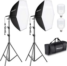 Ubeesize Softbox Photography Lighting Kit, 30&quot; X 30&quot;, Video Recording. - £72.11 GBP