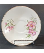 ROYAL KENDALL SAUCER Fine Bone China PINK FLOWERS 5.5&quot; - €7,41 EUR