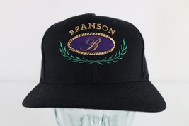 Vintage 90s Streetwear Spell Out Branson Missouri Snapback Hat Cap Black - $24.70
