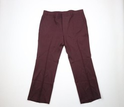 Vintage 70s Levis Mens 40x32 Knit Flared Wide Leg Bell Bottoms Pants Purple USA - £102.83 GBP