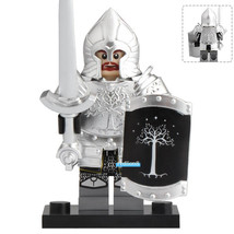 Lord of the Rings Armored Gondor Soldier Minifigure Compatible Lego Bricks Toys - £2.38 GBP