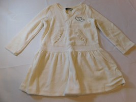 The Children&#39;s Place Girls Baby Dress Off White Velour Hearts Size Varia... - $12.99