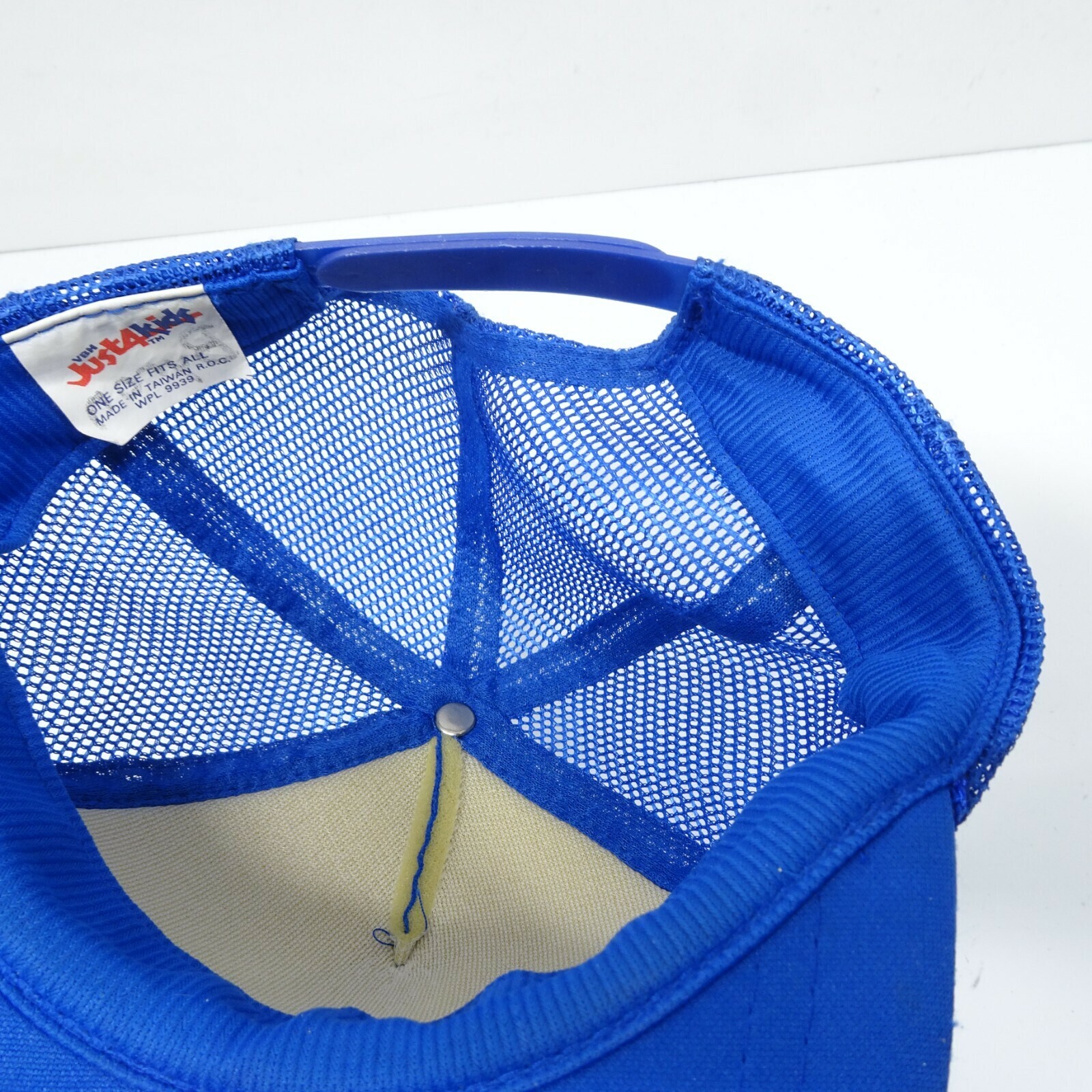 1987 Vintage Kids' Spiderman Marvel Trucker snapback Hat Cap Blue Item image 6