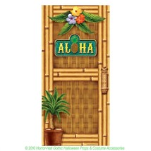 Luau Scene 30x60 ALOHA DOOR COVER Wall Poster Party Decoration Photo Pro... - £6.03 GBP