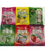 8 Bags, Pineapple Peach Strawberry Lychee Guava Green Apple Hard Candy 12.35 oz - $44.54