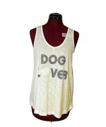 P.J. Salvage Tank Top Women Dog Lover Embroidered Racerback Burnout Size... - $30.69