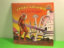 Vintage 1982 Read Along Book Record Rpm 33 Flash Gordon Lost Planet Kid Stuff - £15.70 GBP