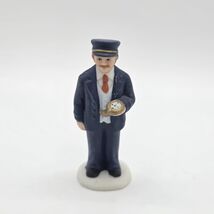Vintage Lefton Colonial Village Conductor In Blue Figurine Figure 1992  ... - $9.89