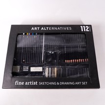 Art Alternatives Fine Artist Sketching Drawing Pencil Set 112 Pcs *Incom... - $14.03