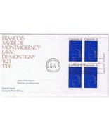 Canada First Day Cover Francois Xavier Montmorency Laval De Montigny Blo... - $2.11