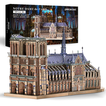 Piececool 3D Metal Puzzles Jigsaw, Notre Dame Cathedral Paris DIY Model  - £39.01 GBP