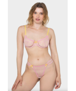 KHASSANI INTIMATES PINK &#39;BLUSH&#39; STRING THONG LINGERIE BOTTOM (M) NWT - $35.00