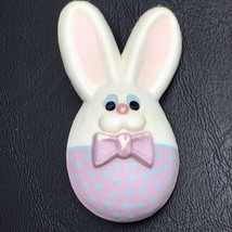 Bunny Easter Egg Hallmark 1981 Pin Button Pinback 80&#39;s rabbits - £7.95 GBP
