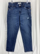 Knox Rose Womens Blue Denim Jeans Ankle Straight Embroidered Stripes Size 6 NWOT - £15.12 GBP