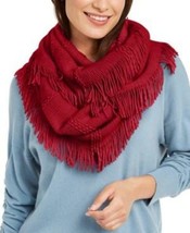 MSRP $35 Inc Raschel-Knit Loop Scarf With Fringe One Size (TORN) - $10.26