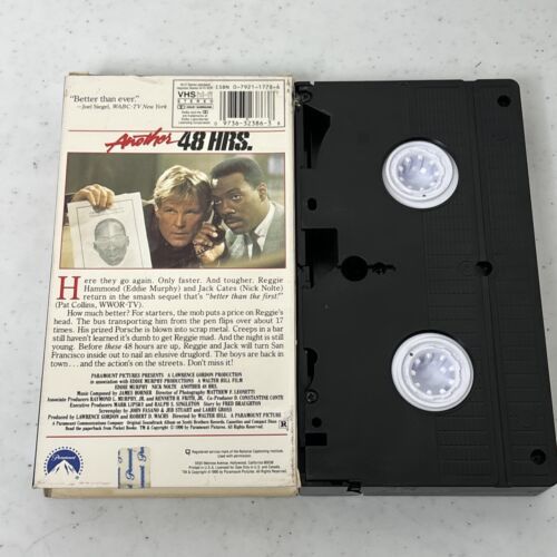 Another 48 Hrs. (VHS, 1990) Eddie Murphy Nick Nolte Hours VCR Video ...