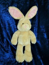 Michaels Bunny Rabbit Plush 2004 Tan Brown Stuffed Animal Craft Store Toy Pink - $29.69