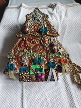 RARE Mary Frances Christmas Tree Gifts Hard Shell Purse Shoulder Bag - $297.00