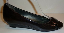 Cole Haan Size 6 OPEN TOE CRISS CROSS Black Leather Wedge Heels New Wome... - $247.50