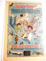 1984 Color Ad 3-2-1 Contact Public TV Science and Technology Program - $7.99