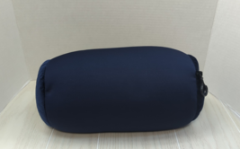 Wolf manufacturing clip on travel neck roll pillow microbeads navy blue ... - $12.86