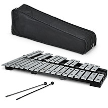 27 Note Glockenspiel Xylophone with 2 Rubber Mallets - Color: Black & White - $166.16 CAD